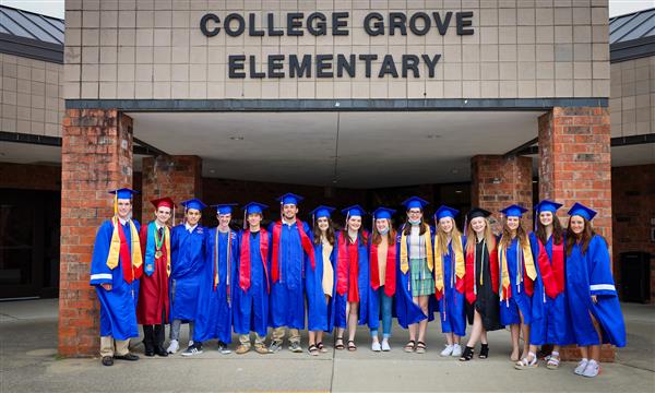 Seniors pose for a photo